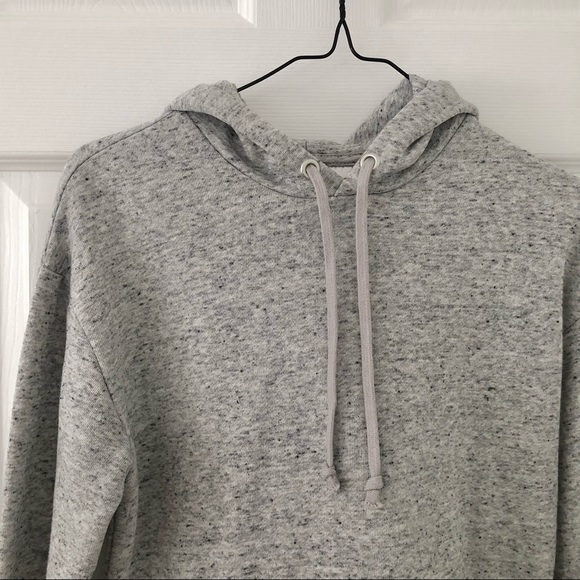 H&M Dividend Speckled Cropped Hoodie - Picture 2 of 3